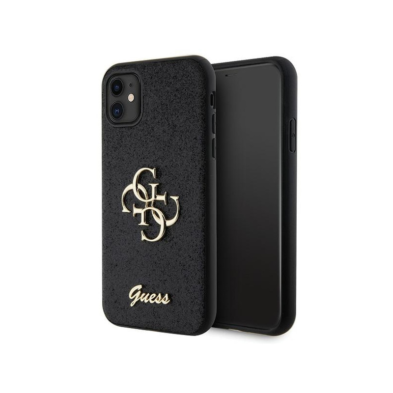 Kryt Guess GUHCN61HG4SGK pro iPhone 11 / iPhone XR - black glitter script
