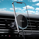 Acefast Qi 15W wireless car charger, magnetic phone holder for air vent, black (D3 black)
