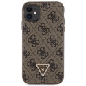 Pouzdro Guess GUHCN61P4TDSCPW pro iPhone 11 / XR – hnědé