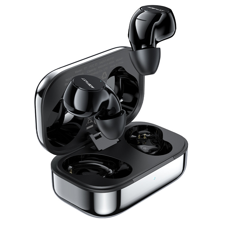 Acefast gaming in-ear wireless headphones TWS Bluetooth 5.2, cVc 8.0, aptX, SBC, AAC, 65ms delay waterproof IPX4 silver (T7