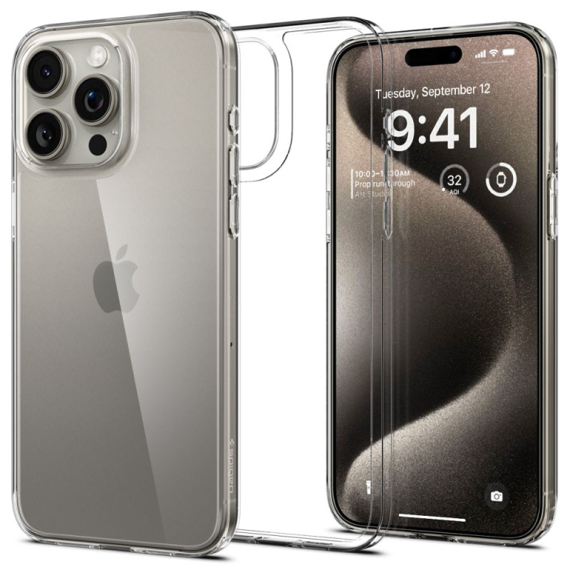 Hybridní pouzdro Spigen Airskin pro iPhone 15 Pro Max – čiré