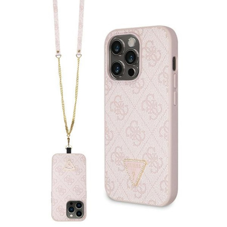 Kryt Guess GUHCP14LP4TDSCPP iPhone 14 Pro - růžová