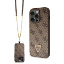 Kryt Guess GUHCP14LP4TDSCPW iPhone 14 Pro - hnědý