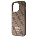 Kryt Guess GUHCP14LP4TDSCPW iPhone 14 Pro - hnědý