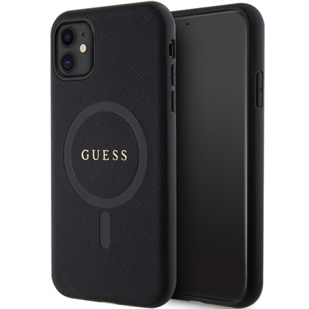 Kryt Guess GUHMN61PSAHMCK iPhone 11/Xr - černý MagSafe