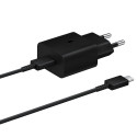 Nabíječka do sítě Samsung EP-T1510XBEGEU 15W PD USB-C AFC s kabelem USB-C - černá