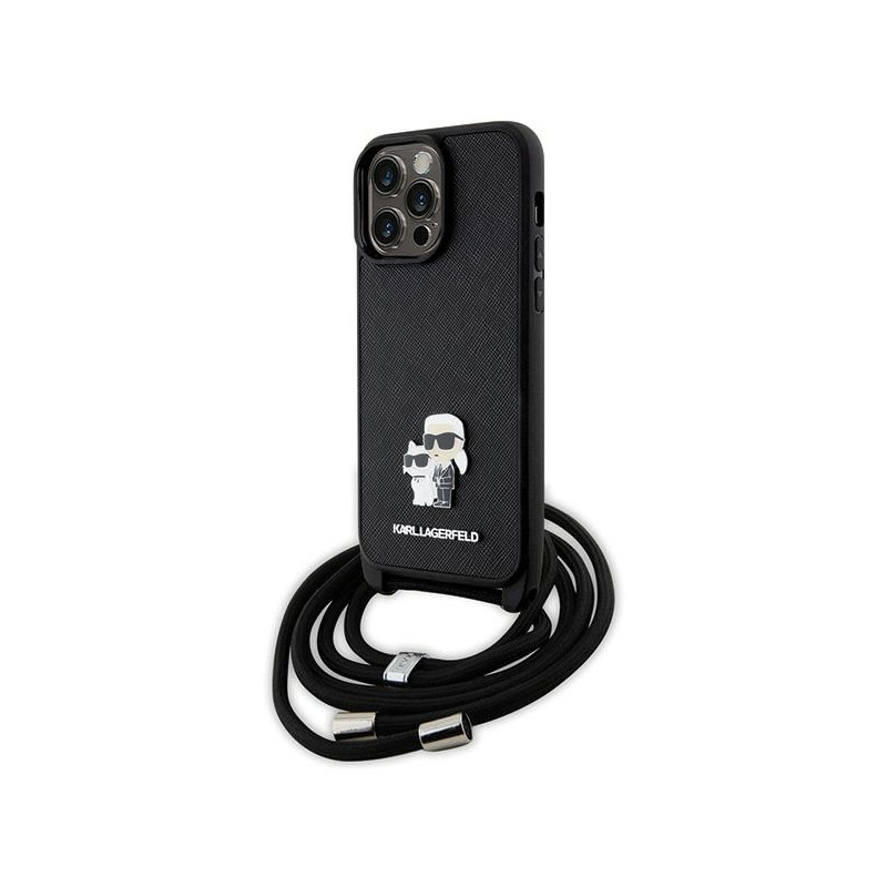 Kryt Karl Lagerfeld KLHCP14XSAKCPSK pro iPhone 14 Pro Max - černý