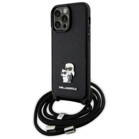 Kryt Karl Lagerfeld KLHCP14XSAKCPSK iPhone 14 Pro Max – černý