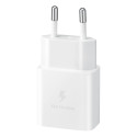 Samsung EP-T1510XWEGEU USB-C 15W PD AFC wall charger + USB-C cable - white