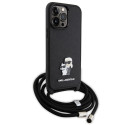 Kryt Karl Lagerfeld KLHCP14XSAKCPSK iPhone 14 Pro Max – černý
