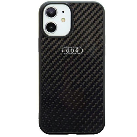 Kryt Audi Carbon Fiber pro iPhone 11 / XR - černá