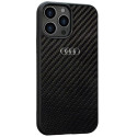 Kryt Audi Carbon Fiber pro iPhone 13 Pro Max černá