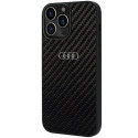 Kryt Audi Carbon Fiber pro iPhone 13 Pro Max černá