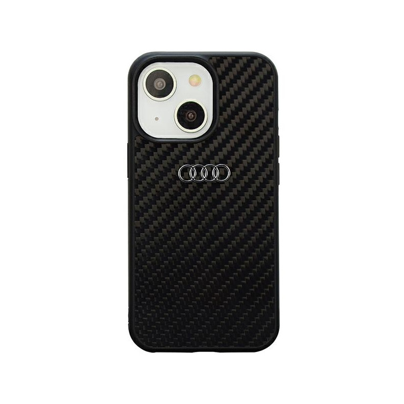 Kryt Audi Carbon Fiber iPhone 14 6.1" pro iPhone 14 - černá/černá