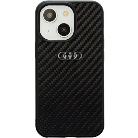 Kryt Audi Carbon Fiber pro iPhone 14 6.1" - černá