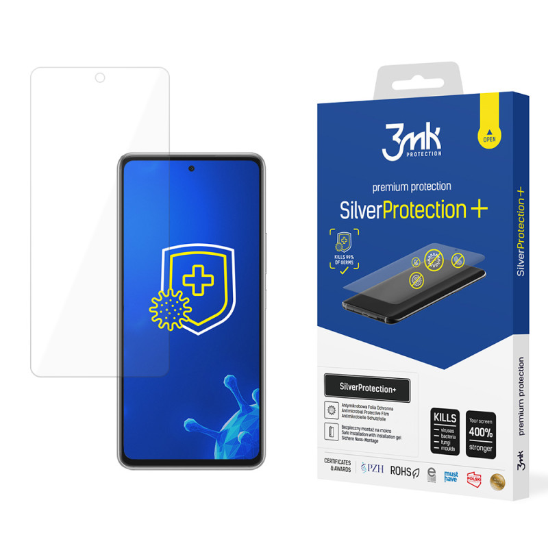 Antimikrobiální fólie 3MK Silver Protect+ pro Galaxy A53 5G A536 - mokrá aplikace