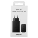 Nabíječka Samsung 2x USB Type C / USB PPS, Power Delivery PD 65W, QC 3.0, AFC, FCP (EP-T6530NBEGEU) - černá