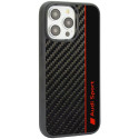 Kryt Audi Carbon Fiber Stripe pro iPhone 14 Pro černá