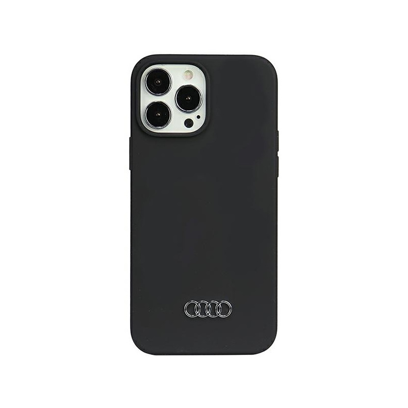 Kryt Audi Silicone Case pro iPhone 13 Pro Max - černá/černá