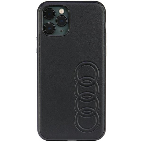 Kryt Audi SYNTHETIC LEATHER pro iPhone 11 Pro - black/black