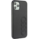 Kryt Audi SYNTHETIC LEATHER pro iPhone 11 Pro - black/black