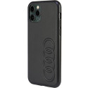 Kryt Audi SYNTHETIC LEATHER pro iPhone 11 Pro - black/black