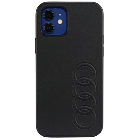 Kryt Audi Synthetic Leather iPhone 12/12 Pro - černá