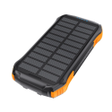 CHOETECH B659 Solární Powerbanka 10.000mAh s bezdrátovým nabíjením, 2x USB a svítilnou, černo-oranžová