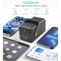 Choetech B664 USB-A mini power station USB-C micro USB 50000mAh 65W + USB-C cable - black