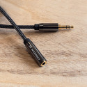 Wozinsky mini jack extension cable (female-male) AUX extension 5 m black