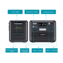 Choetech BS008 2400W USB-A / USB-C / XT60 / DC5521 / AC power station - black