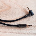 Wozinsky AUX Cable Angled (Male-Male) Mini Jack Cable 2m Black