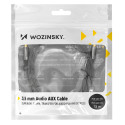 Kabel Wozinsky univerzální mini jack 2x AUX 1,5 m - černý