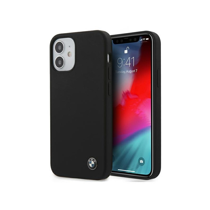 BMW silikonové pouzdro Signature pro iPhone 12 mini – černé