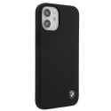 BMW silikonové pouzdro Signature pro iPhone 12 mini – černé