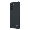 Silikonové pouzdro BMW Signature na Samsung Galaxy S21+ - tmavě modré