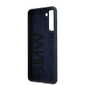 Silikonové pouzdro BMW Signature na Samsung Galaxy S21+ - tmavě modré