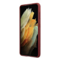 Silikonové pouzdro BMW Signature s logem na Samsung Galaxy S21+ - červené