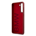 Silikonové pouzdro BMW Signature s logem na Samsung Galaxy S21+ - červené