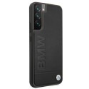 Pouzdro BMW Signature s ražbou loga na Samsung Galaxy S22+ - černé