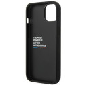 BMW kožené pouzdro Leather Stamp Tricolor pro iPhone 14 Plus 6.7 " – černé (BMHCP14M22PTDK)
