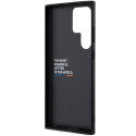 BMW BMHCS23L22PTDK kožené pouzdro Leather Stamp Tricolor pro Galaxy S23 Ultra S918 – černé
