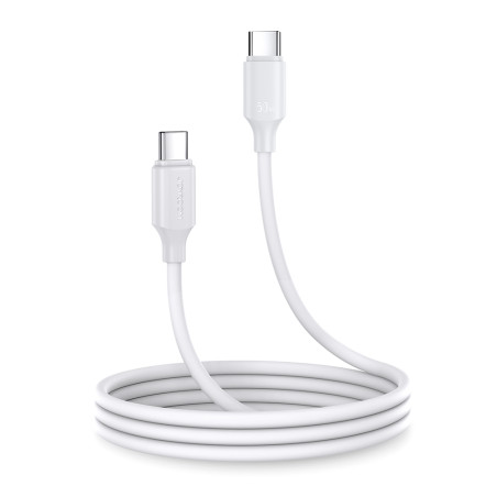 Kabel Joyroom Long-Lasting Series A9 USB-C / USB-C PD QC 60W 3A 1 m - bílý