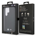 BMW BMHCS23L22PTDK kožené pouzdro Leather Stamp Tricolor pro Galaxy S23 Ultra S918 – černé