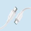 Kabel Joyroom Long-Lasting Series A9 USB-C / USB-C PD QC 60W 3A 1 m - bílý