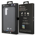 BMW kožené pouzdro Leather Stamp Tricolor pro Samsung Galaxy S23+ S916 – černé