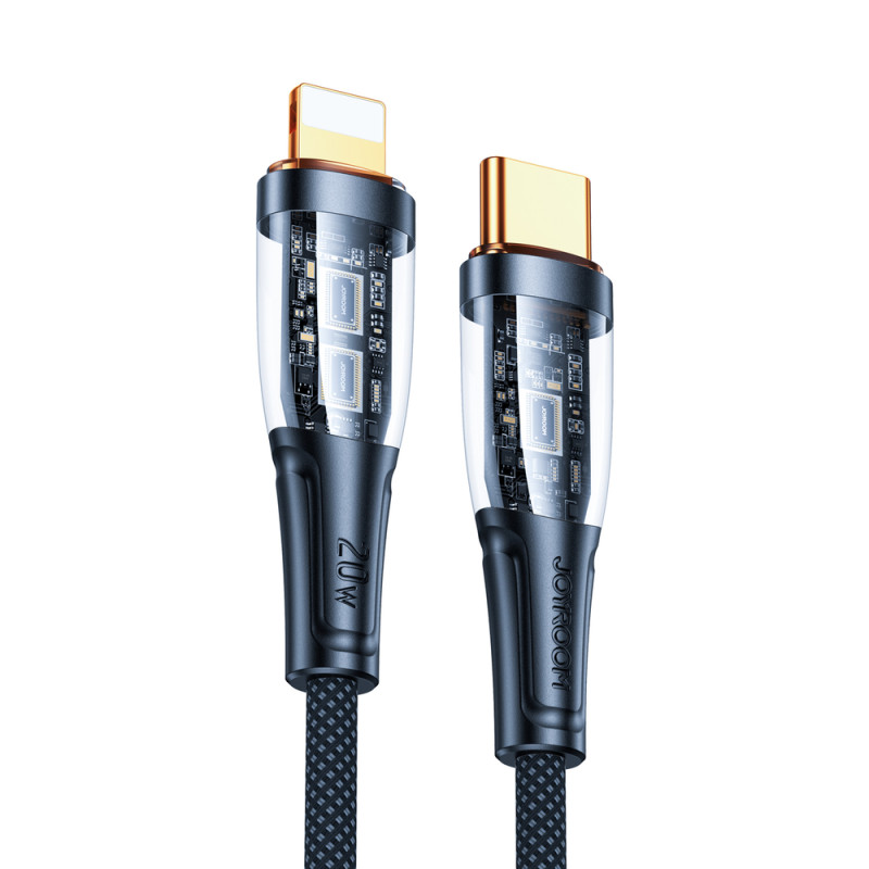 Kabel Joyroom Star-Cloud Series A3 USB-C / Lightning 20W 1,2 m se Smart Switch - černý