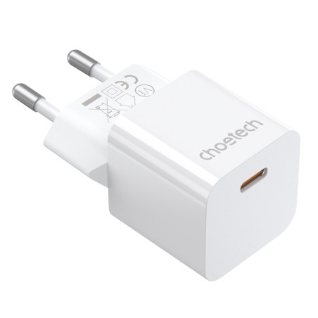CHOETECH PD5010 Miniaturní USB-C PD nabíječka 20W, bílá