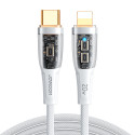 Joyroom Star-Cloud Series A3 USB-C / Lightning Cable 20W 1.2m with Smart Switch - White