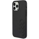 Kryt Audi Synthetic Leather iPhone 13 Pro Max - černá/černá